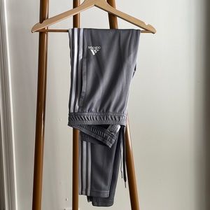 Grey color adidas track pants